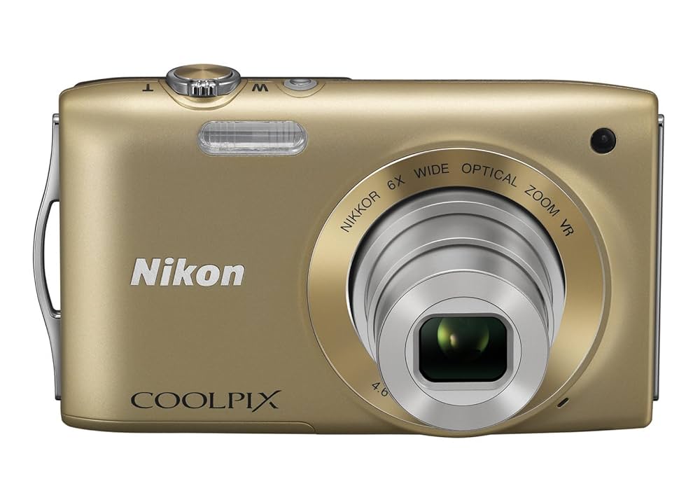 【動作未確認】Nikon COOLPIX S3300 ゴールド Nikon COOLPIX S3300 Compact Digital Camera - Gold (16MP, 6x